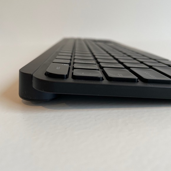 Logitech MX Keys Advanced Wireless Keyboard Full Size w USB Receiver & Palm Rest - Picture 9 of 9